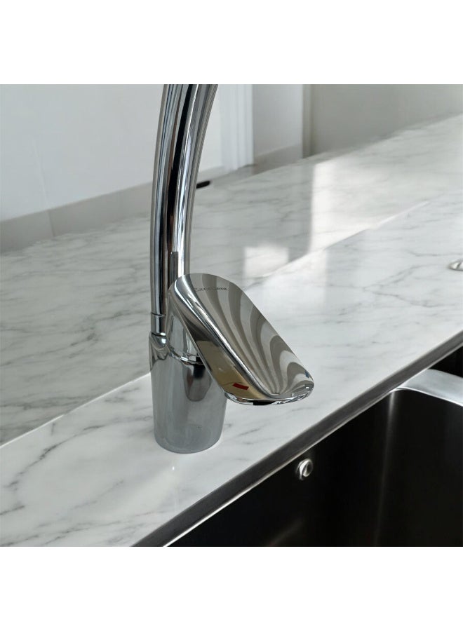 Excellent Kitchen Sink Mixer Deck Mounted – Chrome Finish, Zinc Alloy Body, 35mm Ceramic Cartridge - Image 3
